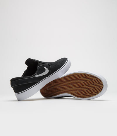 Nike SB Janoski+ Slip Shoes - Black / White - Black - Black