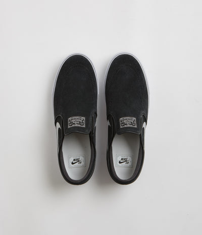 Nike SB Janoski+ Slip Shoes - Black / White - Black - Black