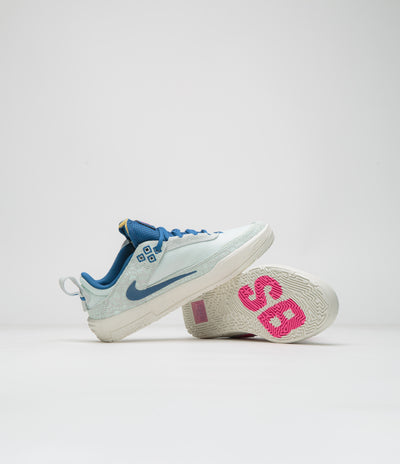 Nike SB Kids Day One Shoes - Sail / Black - Barely Green - Fierce Pink