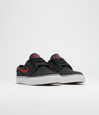 Nike SB Kids Stefan Janoski Shoes - Black / University Red - Black - Summit White