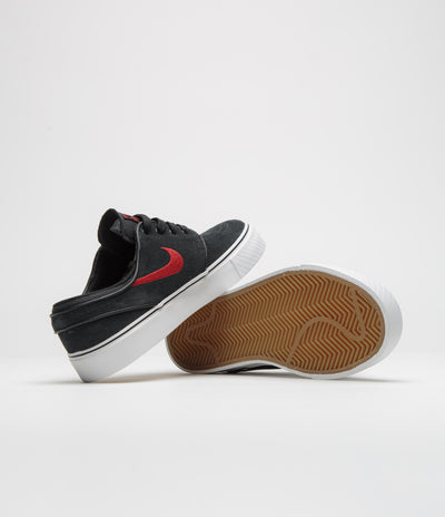 Nike SB Kids Stefan Janoski Shoes - Black / University Red - Black - Summit White