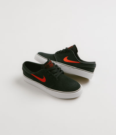 Nike SB Kids Stefan Janoski Shoes - Black / University Red - Black - Summit White