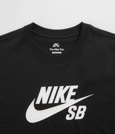 Nike SB Large Logo T-Shirt - Black / White