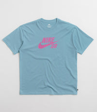 Nike SB Large Logo T-Shirt - Denim Turquoise