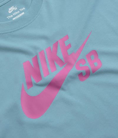 Nike SB Large Logo T-Shirt - Denim Turquoise