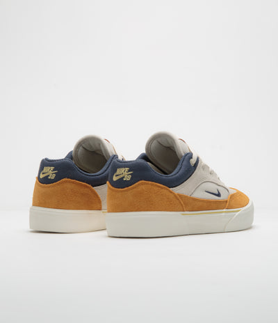 Nike SB Malor Shoes - Light Orewood Brown / Thunder Blue - Monarch - Sail