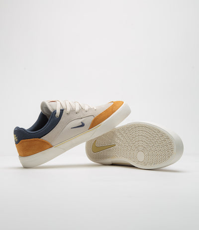 Nike SB Malor Shoes - Light Orewood Brown / Thunder Blue - Monarch - Sail