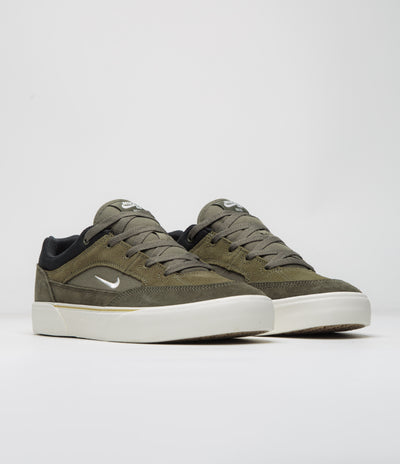 Nike SB Malor Shoes - Medium Olive / Sail - Cargo Khaki - Black