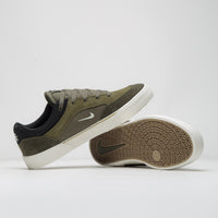 Nike SB Malor Shoes - Medium Olive / Sail - Cargo Khaki - Black thumbnail