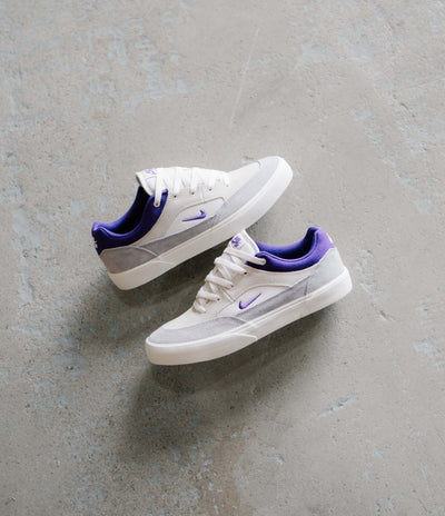 Nike SB Malor Shoes - Platinum Tint / Court Purple - Wolf Grey