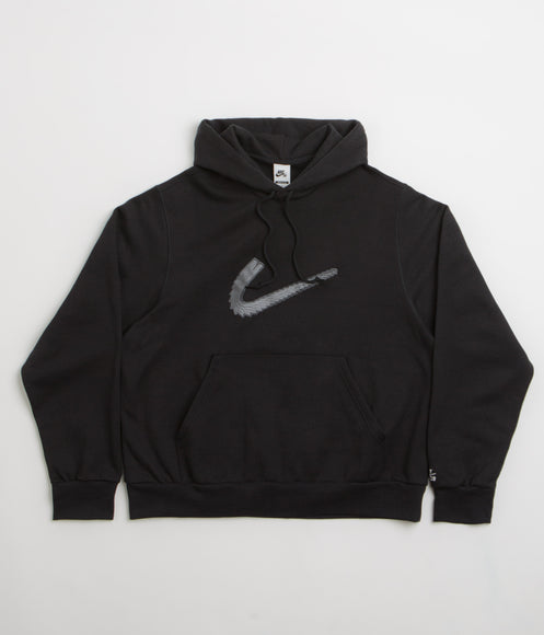 Nike SB N Swoosh Hoodie - Black / White