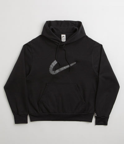 Nike SB N Swoosh Hoodie - Black / White