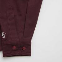 Nike SB New Essential Woven Shirt - Burgundy Crush / Platinum Violet thumbnail