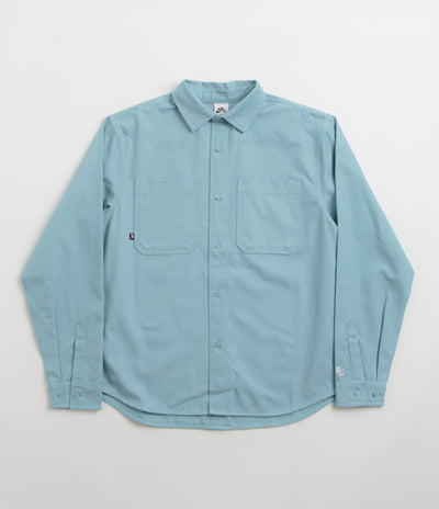 Nike SB New Essential Woven Shirt - Denim Turquoise / White