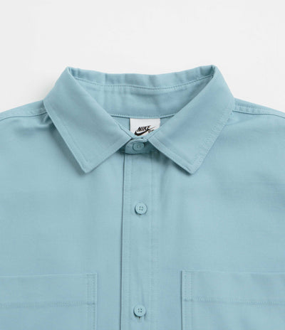 Nike SB New Essential Woven Shirt - Denim Turquoise / White