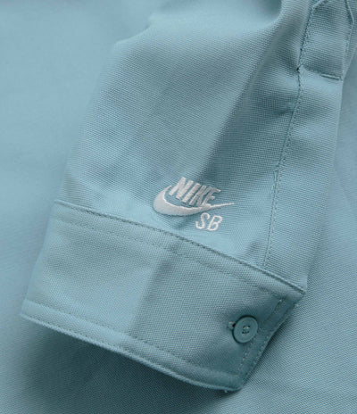 Nike SB New Essential Woven Shirt - Denim Turquoise / White