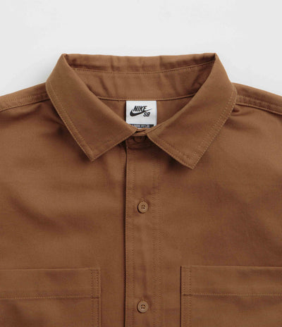 Nike SB New Essential Woven Shirt - Light British Tan / White