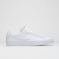 Nike SB Orange Label Blazer Low Pro GT Shoes - White / White - White - White thumbnail