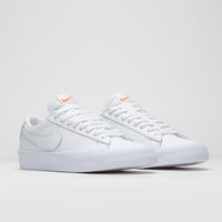 Nike SB Orange Label Blazer Low Pro GT Shoes - White / White - White - White thumbnail