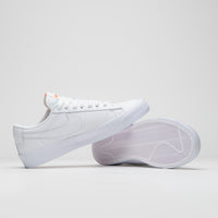 Nike SB Orange Label Blazer Low Pro GT Shoes - White / White - White - White thumbnail