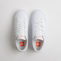 Nike SB Orange Label Blazer Low Pro GT Shoes - White / White - White - White thumbnail