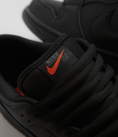 Nike SB Orange Label Dunk Low Pro Shoes - Black / Black - Black - Black