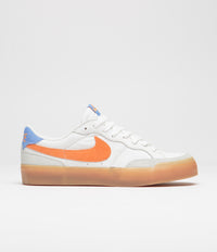 Nike SB Pogo Plus Premium Shoes - Summit White / Bright Mandarin