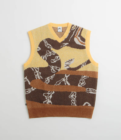 Nike SB Snake Sweater Vest - Celestial Gold / Light British Tan