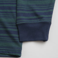 Nike SB Stripe Long Sleeve T-Shirt - Midnight Navy / Deep Jungle thumbnail