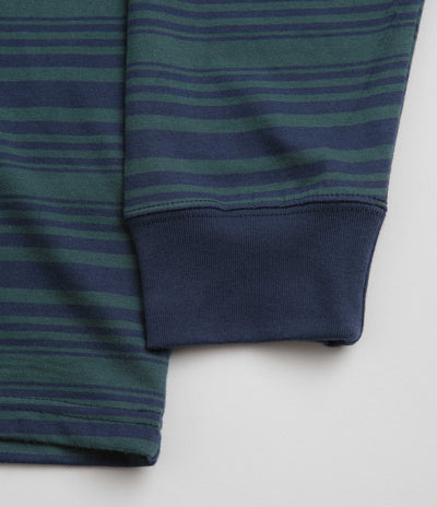 Nike SB Stripe Long Sleeve T-Shirt - Midnight Navy / Deep Jungle