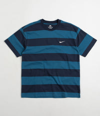 Nike SB Stripe T-Shirt - Midnight Navy / Industrial Blue