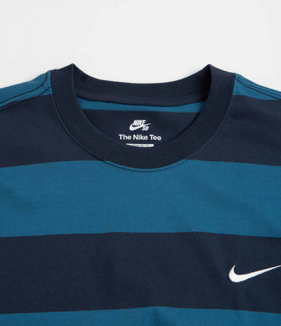 Nike SB Stripe T-Shirt - Midnight Navy / Industrial Blue