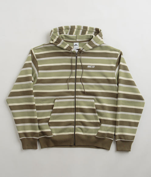 Olive green nike outlet zip up