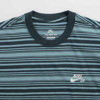 Nike SB Striped T-Shirt - Denim Turquoise thumbnail