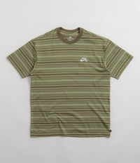 Nike SB Striped T-Shirt - Oil Green