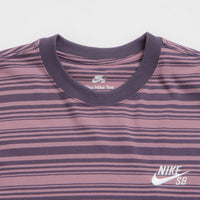 Nike SB Striped T-Shirt - Plum Dust thumbnail