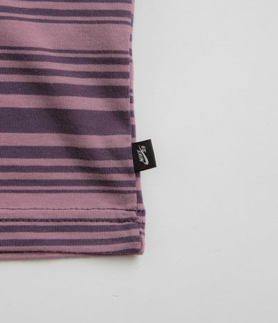 Nike SB Striped T-Shirt - Plum Dust