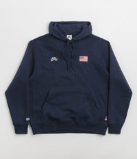 Nike SB Team USA Hoodie - Obsidian / White