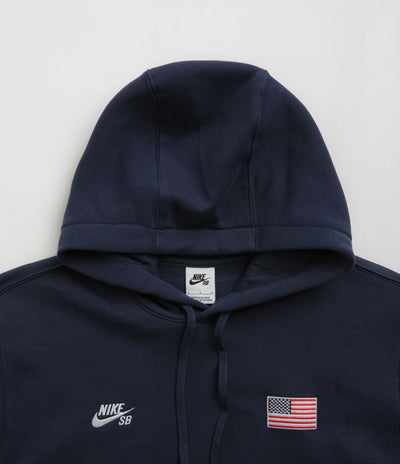 Nike SB Team USA Hoodie - Obsidian / White