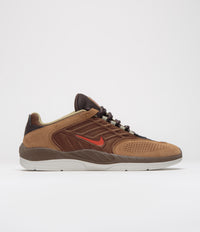 Nike SB Vertebrae Shoes - Cacao Wow / Dragon Red - Light British Tan