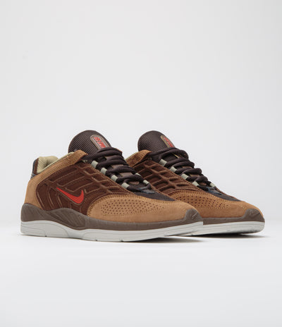 Nike SB Vertebrae Shoes - Cacao Wow / Dragon Red - Light British Tan