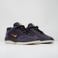 Nike SB Vertebrae Shoes - Dark Raisin / University Gold - Black thumbnail