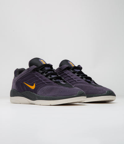 Nike SB Vertebrae Shoes - Dark Raisin / University Gold - Black