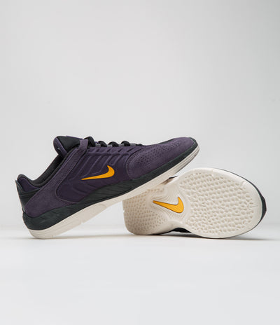 Nike SB Vertebrae Shoes - Dark Raisin / University Gold - Black