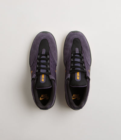 Nike SB Vertebrae Shoes - Dark Raisin / University Gold - Black