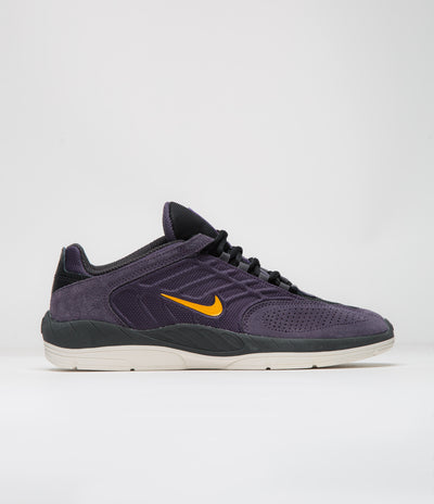 Nike SB Vertebrae Shoes - Dark Raisin / University Gold - Black