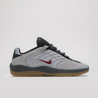 Nike SB Vertebrae Shoes - Light Smoke Grey / Dark Team Red thumbnail