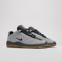 Nike SB Vertebrae Shoes - Light Smoke Grey / Dark Team Red thumbnail