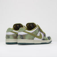 Nike SB x Alexis Sablone Dunk Low Pro 'Chameleon' Shoes - Oil Green / Desert Moss - White thumbnail