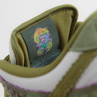 Nike SB x Alexis Sablone Dunk Low Pro 'Chameleon' Shoes - Oil Green / Desert Moss - White thumbnail